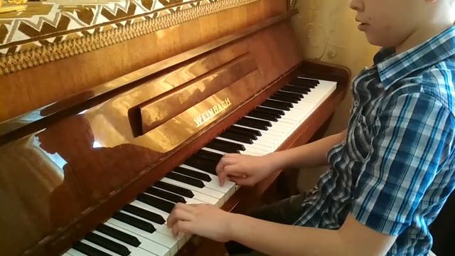 Семён Мащенко (особенный ребёнок). Май-2018. Гамма До мажор в 4 октавы 2 раза подряд. смотреть онлайн