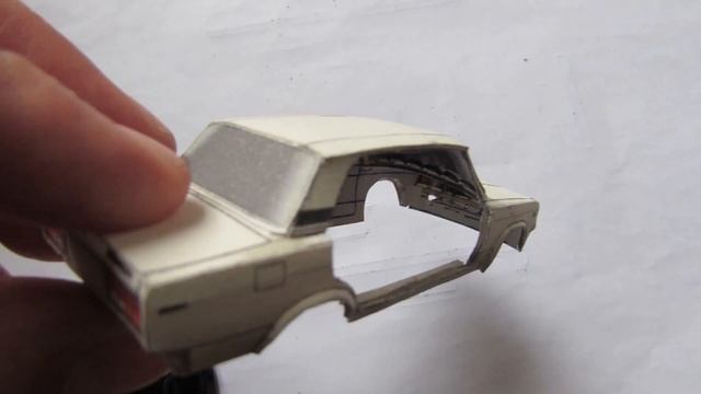 Как Я собирал ВАЗ 2107 из картона ч.1 кузов