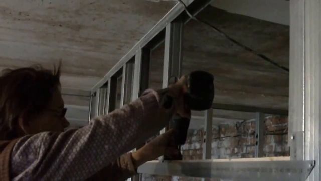 Монтаж перегородок из ГКЛ в два слоя.  Часть 1