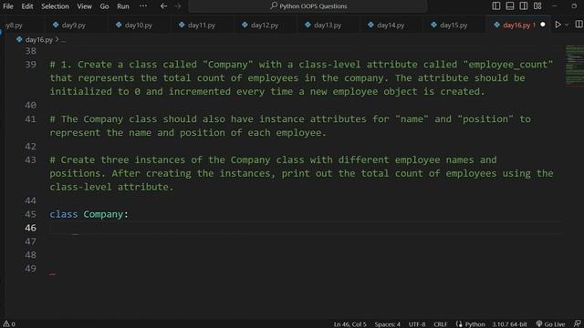 Master OOP Question-Solving with Python: DAY16 #day16 | What is @classmethod decorator смотреть онлайн
