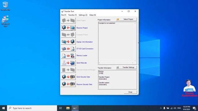 GP-Pro EX 4.09: Upload & Download program Pro-face HMI by USB cable - P4. смотреть онлайн