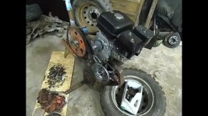 Самодельный мотоблок 7 л. с. с КПП от муравья и Китайским двигателем