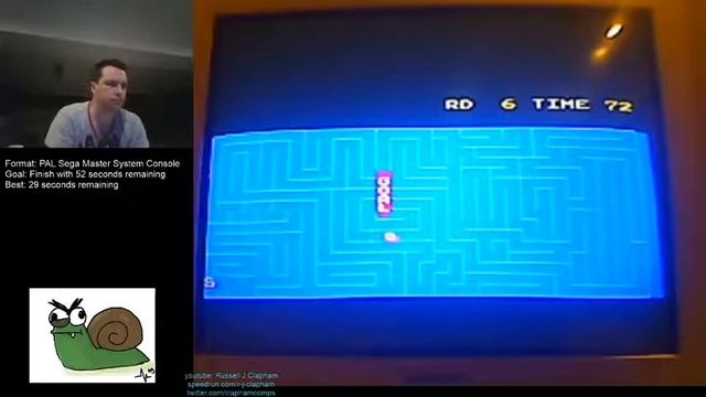 Snail Maze PB in 7m 18s (Sega Master System - PAL) смотреть онлайн