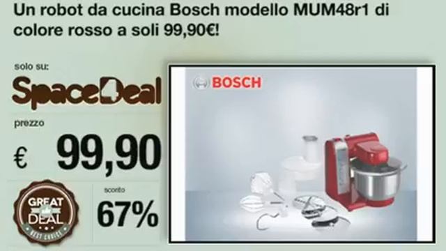 Robot da cucina Bosch modello MUM48r1 смотреть онлайн