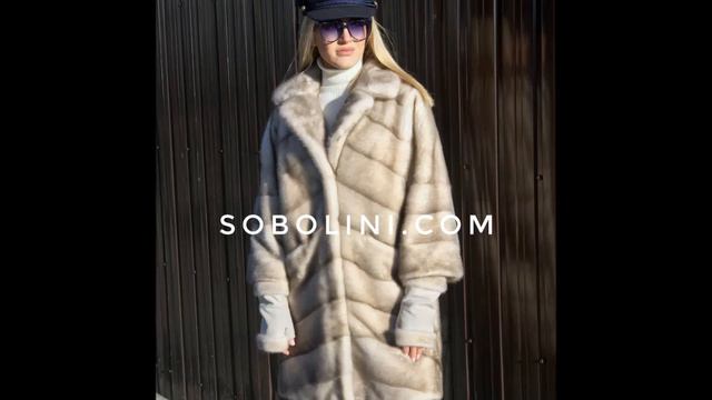 Очень красивая #Норковаяшуба в цвете Колотый лёд,модный фасон оверсайз,сложная выкладка шкурок! смотреть онлайн