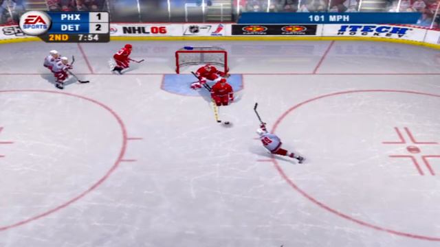 NHL 06 Gameplay Detroit Red Wings vs Phoenix Coyotes смотреть онлайн