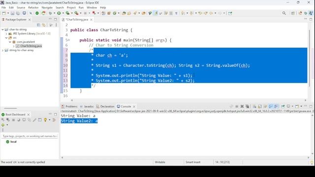 Java Program to convert Character or Character array to String | Java Program | Char to String смотреть онлайн