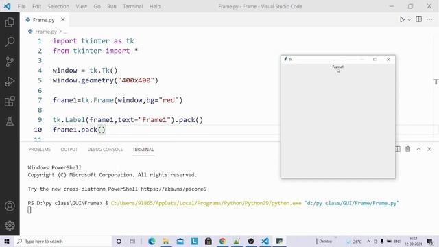 Frame in Tkinter | Python Tkinter GUI Tutorial part11 смотреть онлайн