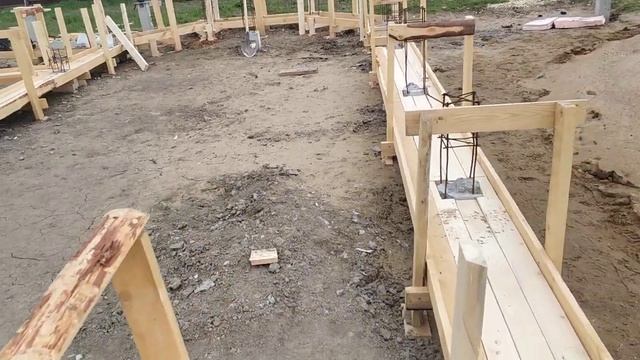 Опалубка под ростверк из доски 25мм ч.1 смотреть онлайн