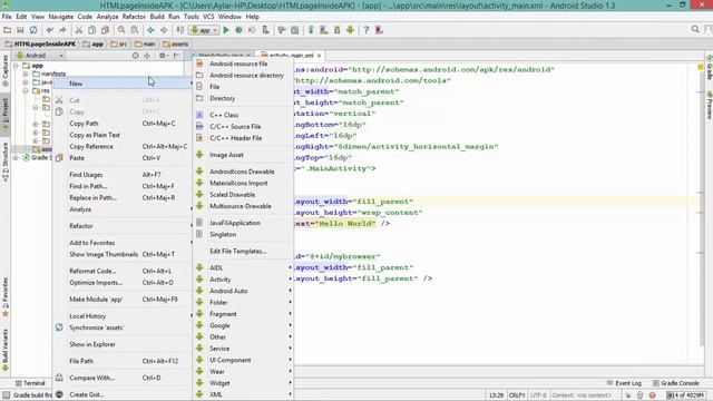 How to open local HTML page in android app смотреть онлайн