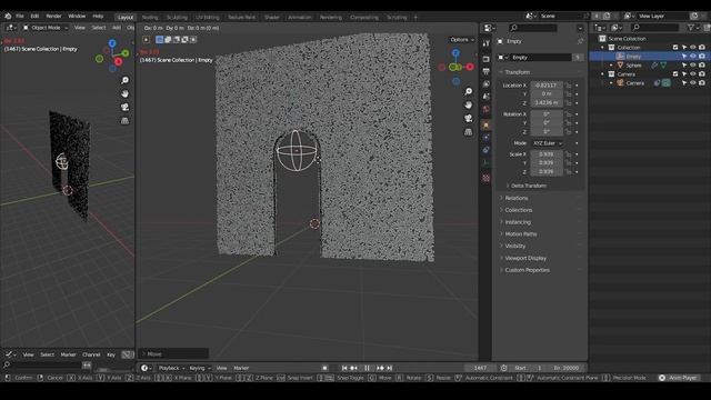 [Demo] Waterfall particles with spherical collision - Blender Geometry Nodes simulation смотреть онлайн