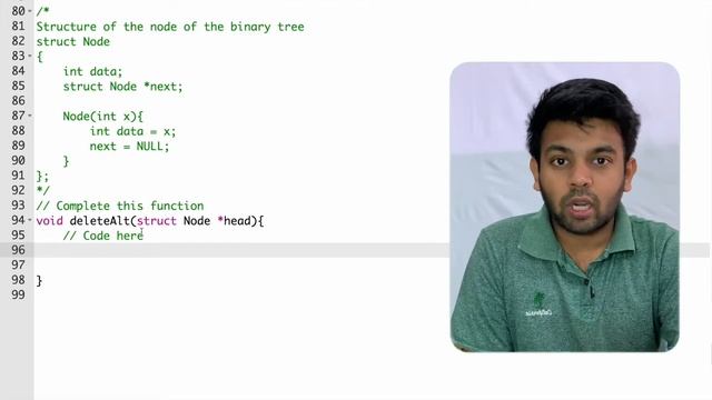 Morgan Stanley Interview Question | Delete Alternate Nodes | #100DaysOfCode code io English смотреть онлайн