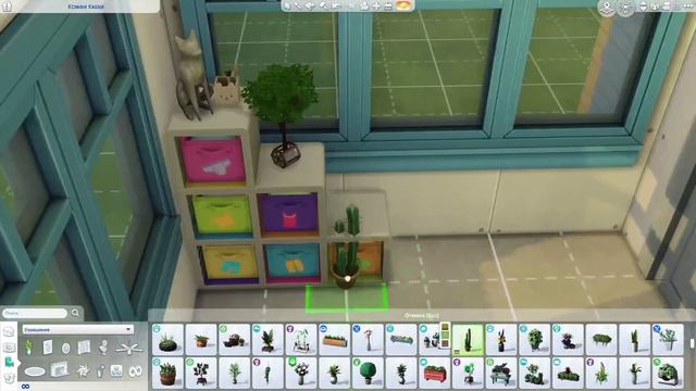 Симс 4 застройка дома. Очень быстрая сборка. Комната матери-одиночки. смотреть онлайн