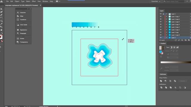 Adobe Illustrator - Создаём иллюзию глубины смотреть онлайн