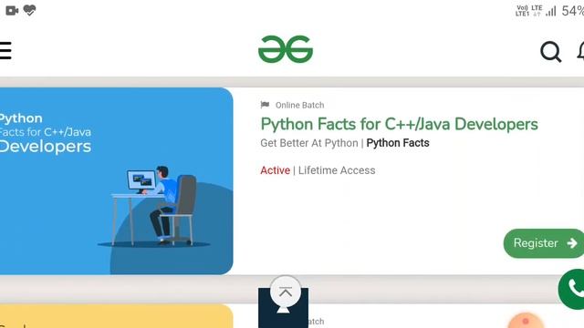 GeeksforGeeks free online course, Free training, complete free certificate, complete information GF смотреть онлайн