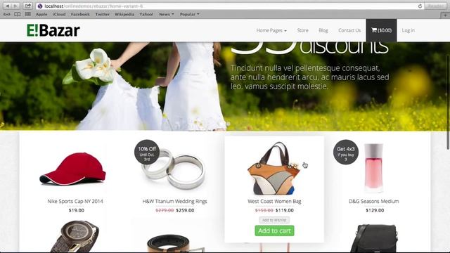 Home Pages Variants Showcase - EBazar Drupal Commerce Theme смотреть онлайн