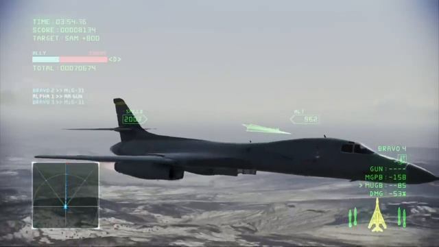 Ace Combat Infinity (Special Raid Mission) Stonehenge Returns 1 (B-1B Lancer) смотреть онлайн