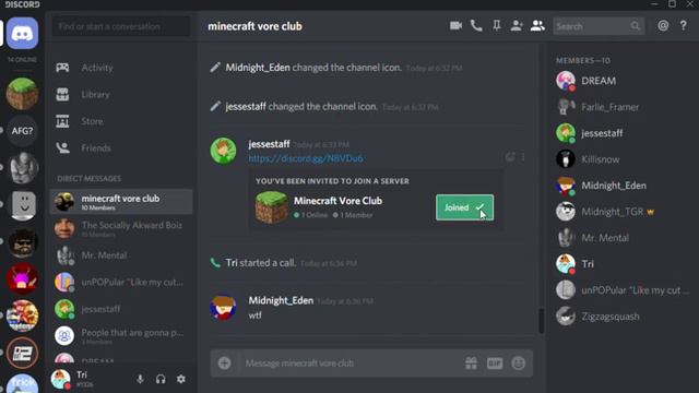 Minecraft vore club смотреть онлайн