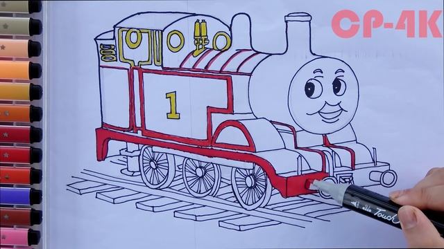 Thomas & Friends Coloring pages | How to Draw Thomas & Friends Coloring Pages for Kids CP 4K смотреть онлайн