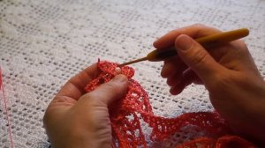 Пляжная туника « Коралл» (для начинающих).Crochet tunic ( В № 61)