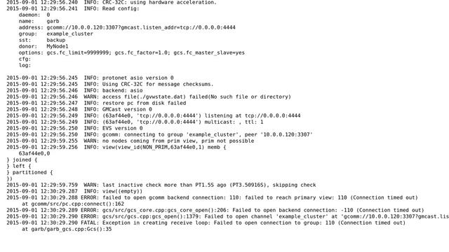 How to backup galera cluster through garbd? SST failes? смотреть онлайн