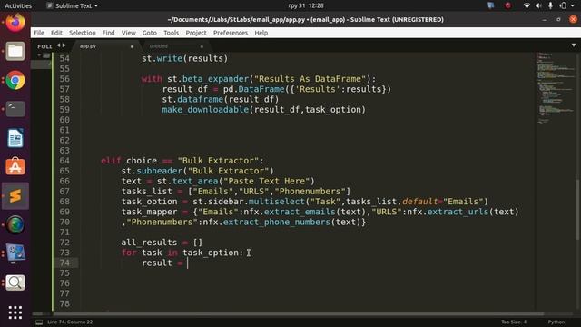Building an Email Extractor App with Streamlit & Python (2021) смотреть онлайн