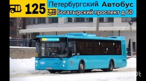 информатор автобуса номер 125 города Санкт-Петербург