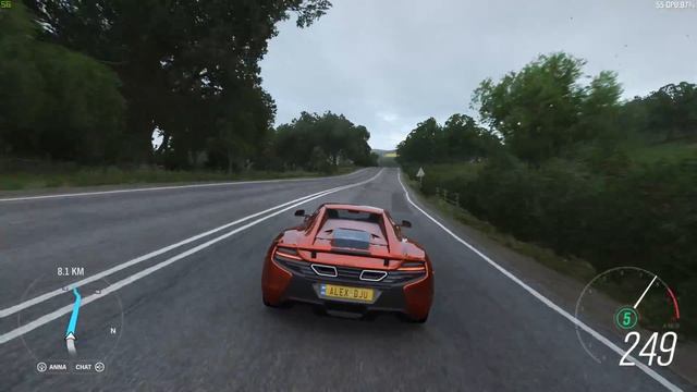 Forza Horizon 4 - 2014 McLaren 650S Spider - Car Show Speed Jump Crash Test . 1440p 60fps. смотреть онлайн