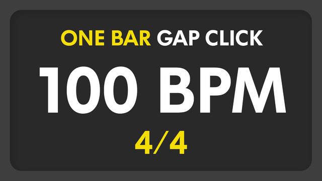 100 BPM - Gap Click - 1 Bar (4/4) смотреть онлайн