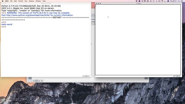 Python 2.7 IDLE intro смотреть онлайн