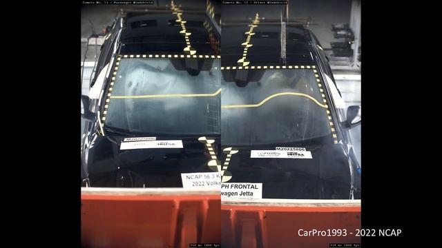 2022-2023 Volkswagen Jetta NHTSA Full-Overlap Frontal Crash Test