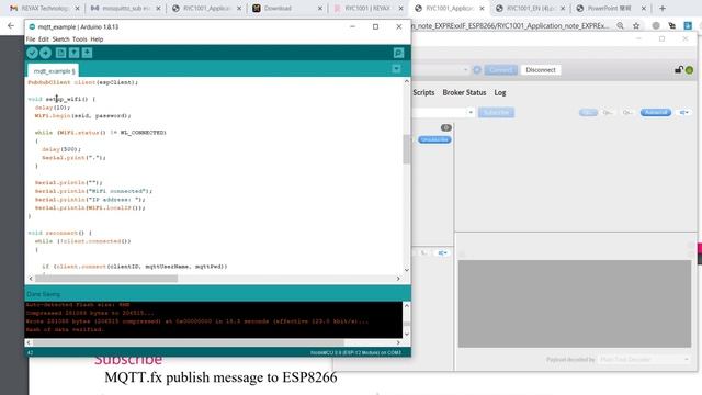 Mqtt pub sub example with RYC1001 Raspberry pi Esp8266 and Qt QML смотреть онлайн