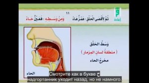Айман Сувейд  6  Буквы ع , خ , ع , ح , هـ , ء с субтитрами на русском