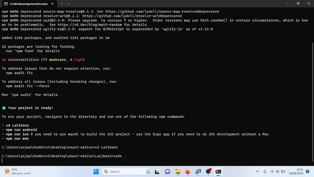 React Native EXPO Learn - 04 Installation Project and Run with Emulator Android смотреть онлайн