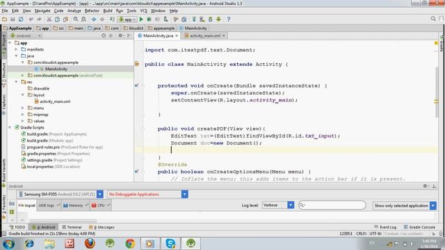android create pdf file смотреть онлайн