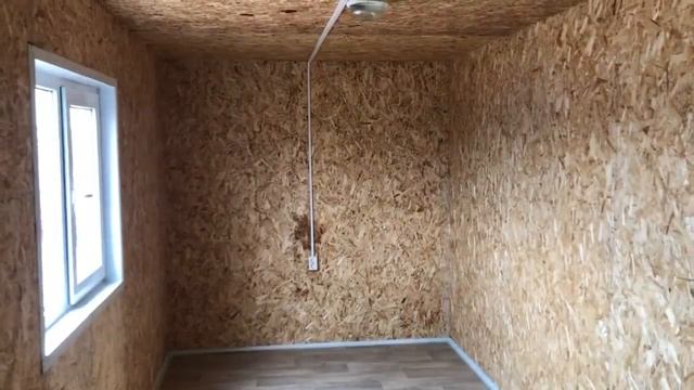Дом из контейнера 20 ф, отделка - OSB панель смотреть онлайн