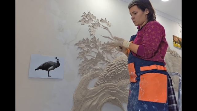 Барельеф "Дивный сад", Горячий Ключ, 2018. Художник Яна Бикерт. смотреть онлайн