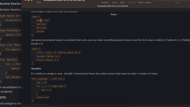 Go lang receiver functions iota variadics смотреть онлайн