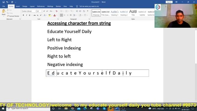 String Data Type In Python смотреть онлайн
