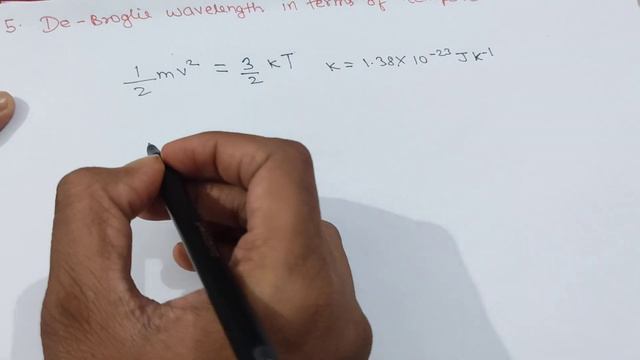 5) De-Broglie wavelength in terms of temperature.. смотреть онлайн