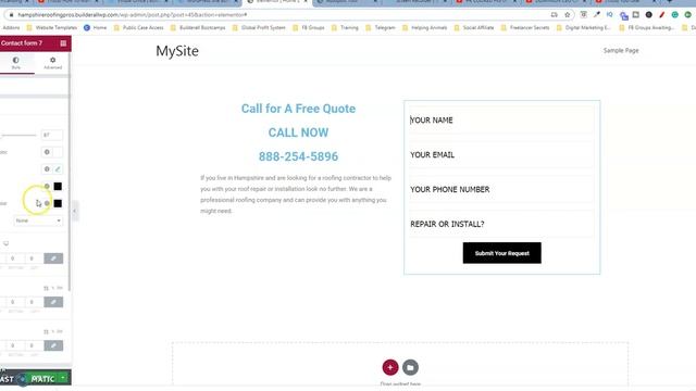 Add A Builderall Wordpress Theme Style The Contact Form смотреть онлайн