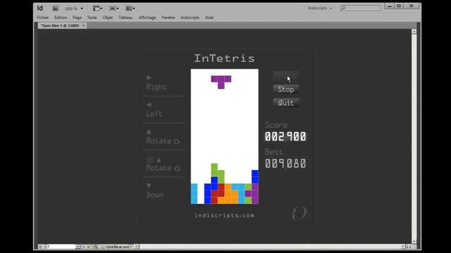 InTetris: Playing Tetris within InDesign смотреть онлайн