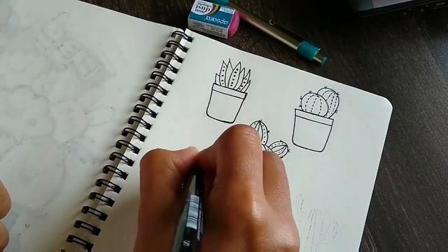 Doodle Art - Cactus Doodle Art | Doodles for beginners смотреть онлайн