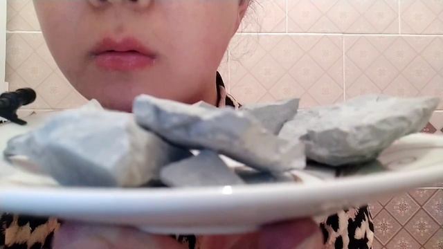 Глина Голубая узбечка | Хруст | CRUNCH | CLAY | ASMR #eatingshow