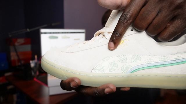 Puma Animal Crossing New Horizons Suede on Feet Review 382962_01 Whisper White-Light Sky смотреть онлайн