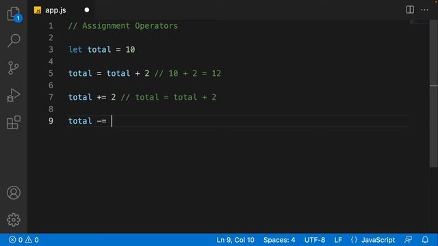 Javascript Course - Assignment Operators - In Tamil смотреть онлайн