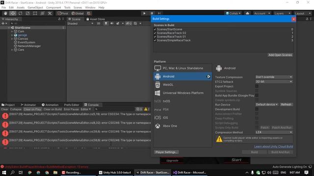 No Error But Compiler Error While Building Unity Game?? смотреть онлайн