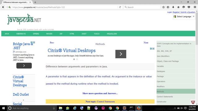 Difference between arguments and parameters in Java.
- javapedia.net смотреть онлайн