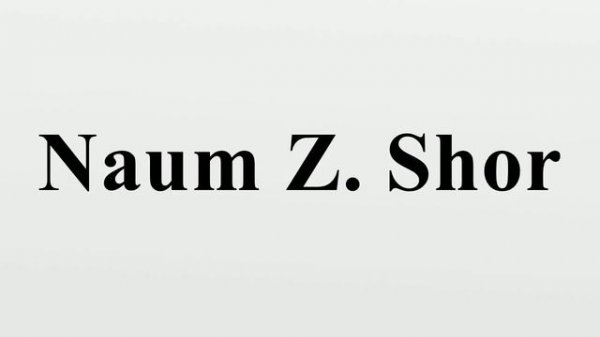 Naum Z. Shor