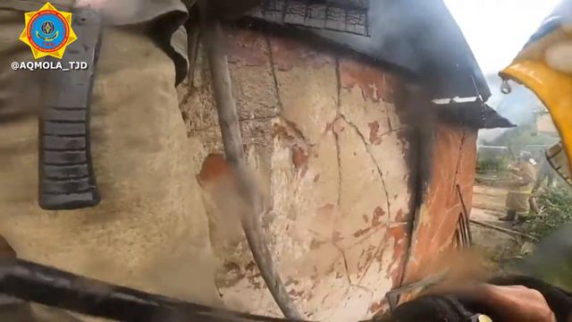 Тушим пожар в бане. Город Кокшетау. смотреть онлайн